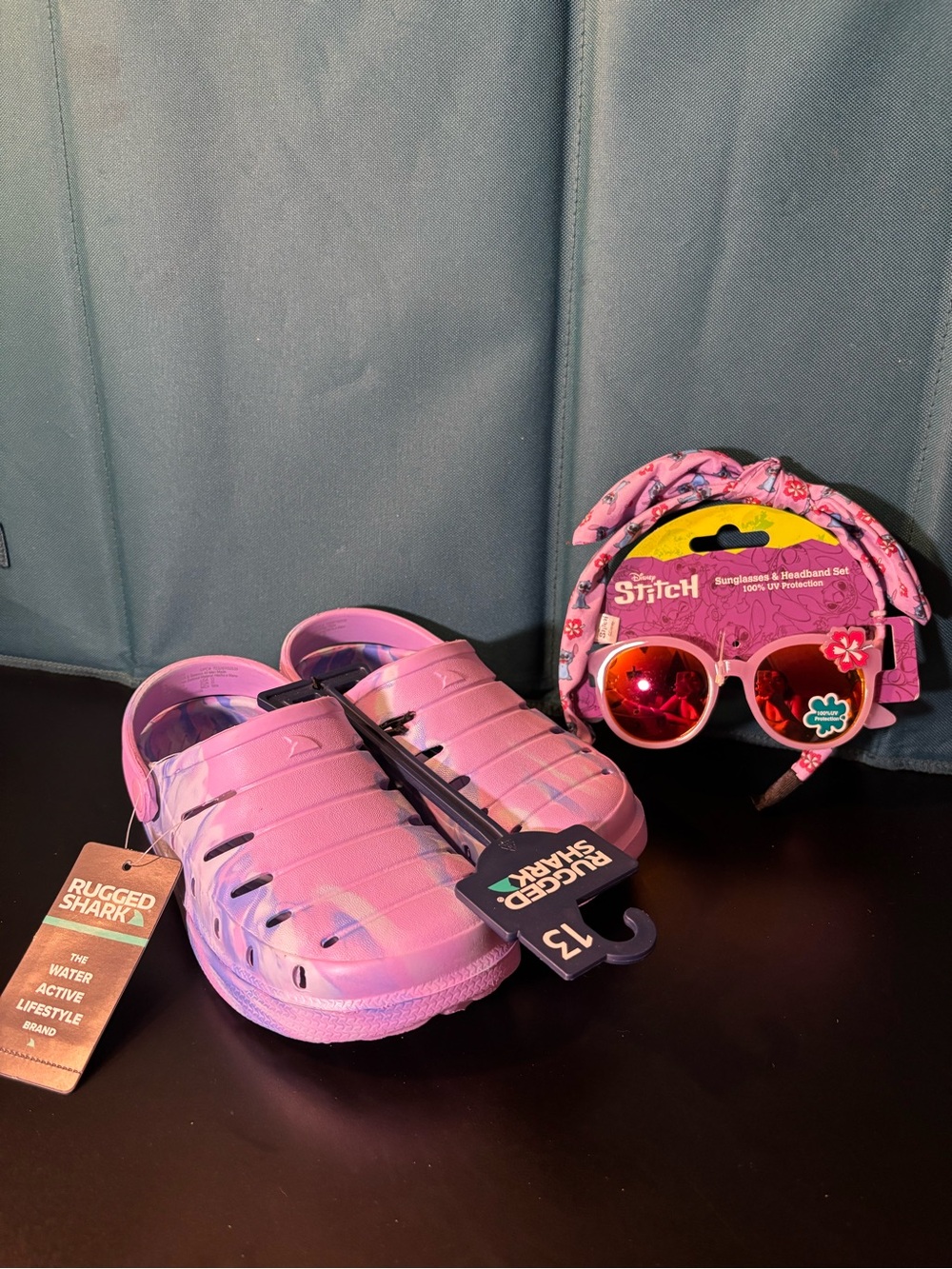 Rugged Shark Kids Pink Water Shoes - Slip-On Clog